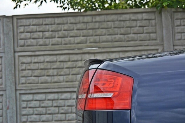 Heck Spoiler Aufsatz Abrisskante passend für Audi A8 D3 schwarz Hochglanz
