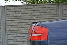 Heck Spoiler Aufsatz Abrisskante für Audi A8 D3 schwarz Hochglanz