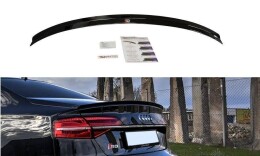 Heck Spoiler Aufsatz Abrisskante passend für Audi S8 D4 FL schwarz Hochglanz