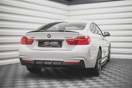 Heck Spoiler Aufsatz Abrisskante passend für BMW 4er F32 schwarz Hochglanz