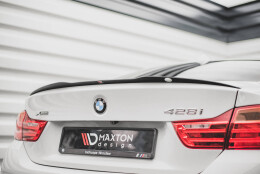 Heck Spoiler Aufsatz Abrisskante passend für BMW 4er F32 schwarz Hochglanz