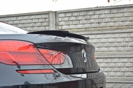 Heck Spoiler Aufsatz Abrisskante für BMW 6er Gran Coupe M Paket schwarz Hochglanz