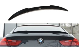 Heck Spoiler Aufsatz Abrisskante passend für BMW 6er Gran Coupé M Paket schwarz Hochglanz