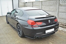 Heck Spoiler Aufsatz Abrisskante passend für BMW 6er Gran Coupé M Paket schwarz Hochglanz