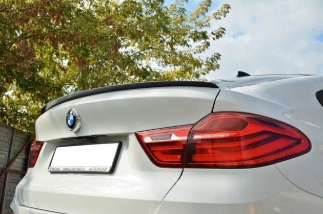 Heck Spoiler Aufsatz Abrisskante für BMW X4 M Paket schwarz Hochglanz