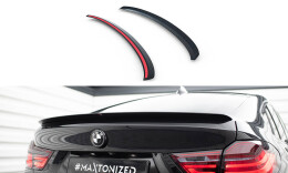 Heck Spoiler Aufsatz Abrisskante passend für BMW X4 M Paket schwarz Hochglanz