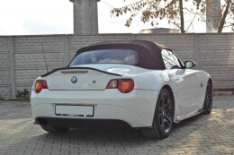 Heck Spoiler Aufsatz Abrisskante passend für BMW Z4 E85 vor Facelift schwarz Hochglanz