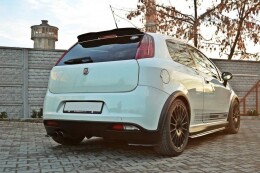 Heck Spoiler Aufsatz Abrisskante passend für FIAT GRANDE PUNTO ABARTH schwarz Hochglanz