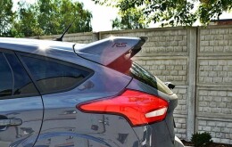 Heck Spoiler Aufsatz Abrisskante V.1 passend für Ford Focus RS Mk3 schwarz Hochglanz