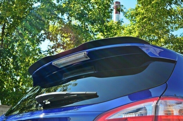 Heck Spoiler Aufsatz Abrisskante für Ford Focus ST Mk3 Kombi schwarz Hochglanz