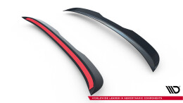 Heck Spoiler Aufsatz Abrisskante passend für Ford Focus ST Mk3 Kombi schwarz Hochglanz