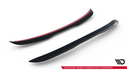 Heck Spoiler Aufsatz Abrisskante passend für Ford Focus ST Mk3 Kombi schwarz Hochglanz