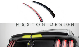 Heck Spoiler Aufsatz Abrisskante passend für Ford Mustang / Mustang GT Mk6 schwarz Hochglanz