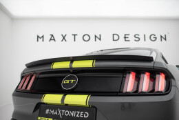 Heck Spoiler Aufsatz Abrisskante passend für Ford Mustang / Mustang GT Mk6 schwarz Hochglanz