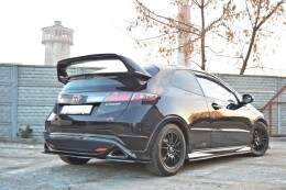 Heck Spoiler Aufsatz Abrisskante passend für HONDA CIVIC VIII TYPE R - MUGEN spoiler Carbon Look