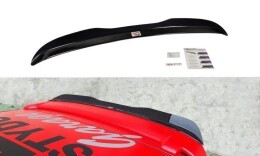Heck Spoiler Aufsatz Abrisskante passend für HONDA JAZZ MK1 schwarz Hochglanz