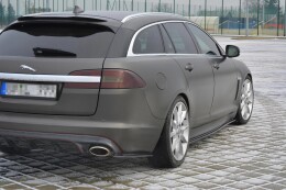 Heck Spoiler Aufsatz Abrisskante passend für JAGUAR XF X250 SPORTBRAKE schwarz Hochglanz