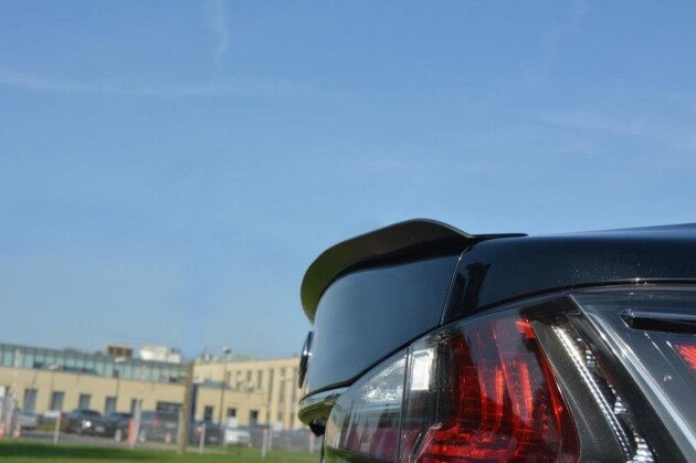 Heck Spoiler Aufsatz Abrisskante für Lexus GS Mk4 Facelift T schwarz Hochglanz