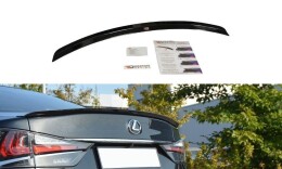 Heck Spoiler Aufsatz Abrisskante passend für Lexus GS Mk4 Facelift T schwarz Hochglanz