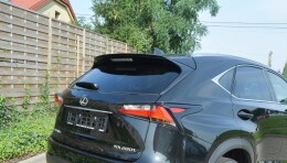 Heck Spoiler Aufsatz Abrisskante passend für Lexus NX Preface/Facelift schwarz Hochglanz