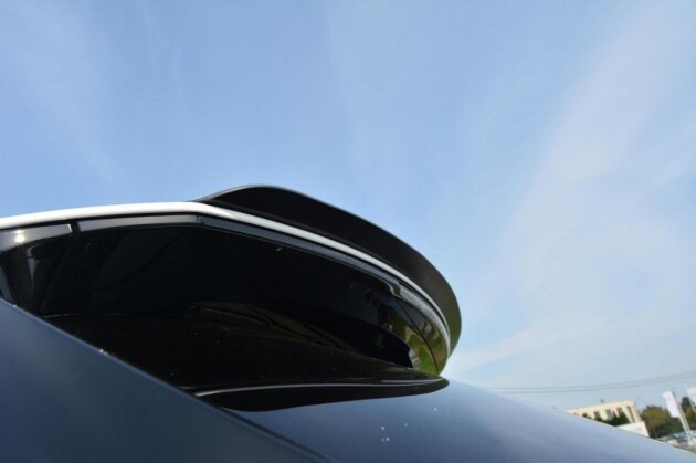 Heck Spoiler Aufsatz Abrisskante für Lexus RX Mk4 schwarz Hochglanz