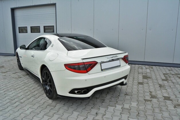 Heck Spoiler Aufsatz Abrisskante passend für Maserati Granturismo Mk1 schwarz Hochglanz