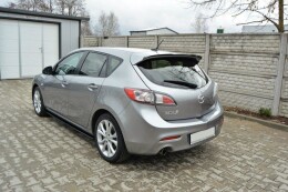 Heck Spoiler Aufsatz Abrisskante passend für MAZDA 3 MK2 SPORT (vor Facelift) schwarz Hochglanz