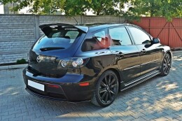 Heck Spoiler Aufsatz Abrisskante passend für MAZDA 3 MPS MK1 (PREFACE) schwarz Hochglanz