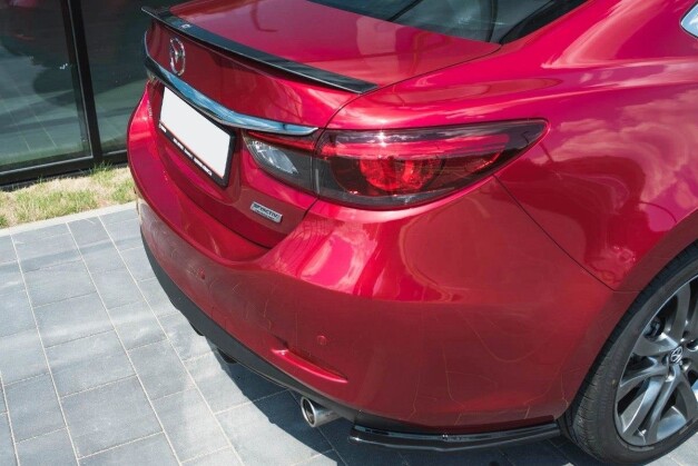 Heck Spoiler Aufsatz Abrisskante für Mazda 6 GJ (Mk3) Facelift schwarz Hochglanz