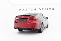 Heck Spoiler Aufsatz Abrisskante passend für Mazda 6 Limousine GJ (Mk3) Facelift schwarz Hochglanz