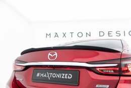 Heck Spoiler Aufsatz Abrisskante passend für Mazda 6 Limousine GJ (Mk3) Facelift schwarz Hochglanz