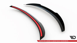 Heck Spoiler Aufsatz Abrisskante passend für Mazda 6 Limousine GJ (Mk3) Facelift schwarz Hochglanz