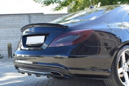 Heck Spoiler Aufsatz Abrisskante für Mercedes-Benz CLS AMG Line / 63 AMG C218 schwarz Hochglanz