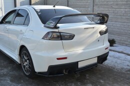 Heck Spoiler Aufsatz Abrisskante passend für Mitsubishi Lancer Evo X schwarz Hochglanz