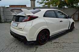 Heck Spoiler Aufsatz Abrisskante passend für n.1 HONDA CIVIC IX TYPE R schwarz Hochglanz