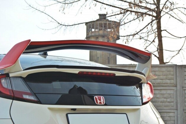 Heck Spoiler Aufsatz Abrisskante passend für n.2 HONDA CIVIC IX TYPE R schwarz Hochglanz