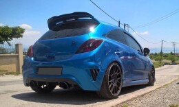 Heck Spoiler Aufsatz Abrisskante für Opel CORSA D E OPC / VXR schwarz Hochglanz