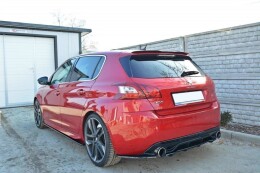 Heck Spoiler Aufsatz Abrisskante passend für PEUGEOT 308 II GTI schwarz Hochglanz