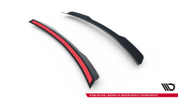 Heck Spoiler Aufsatz Abrisskante passend für Peugeot RCZ Mk1 / Mk1 Facelift schwarz Hochglanz