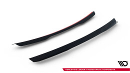 Heck Spoiler Aufsatz Abrisskante passend für Peugeot RCZ Mk1 / Mk1 FL schwarz Hochglanz