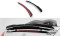 Heck Spoiler Aufsatz Abrisskante passend für Peugeot RCZ Mk1 / Mk1 Facelift schwarz Hochglanz
