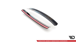 Heck Spoiler Aufsatz Abrisskante passend für RENAULT CLIO MK3 RS schwarz Hochglanz