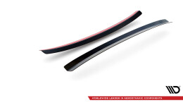 Heck Spoiler Aufsatz Abrisskante passend für RENAULT CLIO MK3 RS schwarz Hochglanz