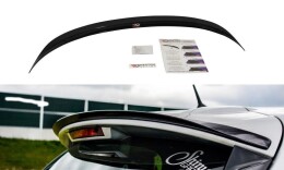 Heck Spoiler Aufsatz Abrisskante passend für Renault Clio Mk4 schwarz Hochglanz