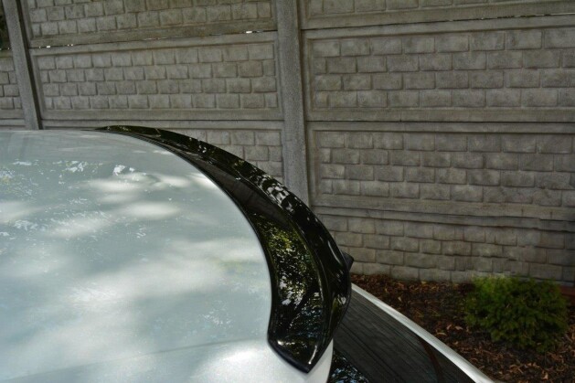 Heck Spoiler Aufsatz Abrisskante für Renault Megane Hatchback MK4 schwarz Hochglanz