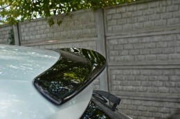 Heck Spoiler Aufsatz Abrisskante für Renault Megane Mk4 Hatchback schwarz Hochglanz