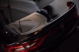Heck Spoiler Aufsatz Abrisskante passend für Renault Talisman schwarz Hochglanz