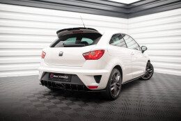Heck Spoiler Aufsatz Abrisskante passend für Seat Ibiza 4 SportCoupe (vor FL) schwarz Hochglanz