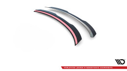 Heck Spoiler Aufsatz Abrisskante passend für SEAT LEON MK2 CUPRA / FR Facelift schwarz Hochglanz