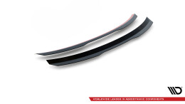 Heck Spoiler Aufsatz Abrisskante passend für SEAT LEON MK2 CUPRA / FR Facelift schwarz Hochglanz